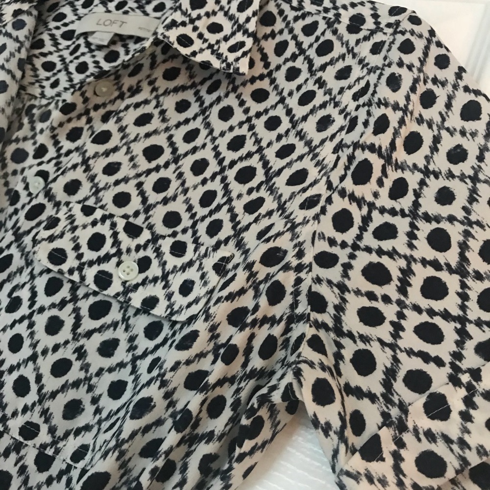 Button down tie waist loft dress